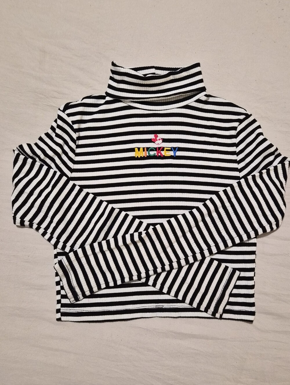 Forever 21 X Disney Long Sleeve Turtleneck Crop Top